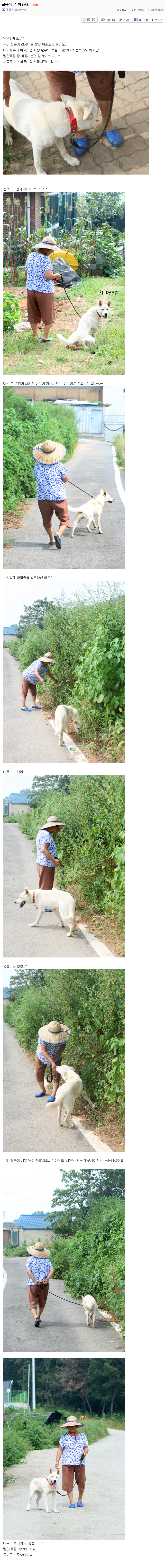 사랑스러운 시골강아지 꽃봉이의 하루.jpg | 인스티즈