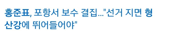 홍준표는 어디에 빠져야할까요 | 인스티즈