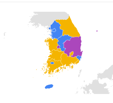 [구글트랜드] 대한민국 치킨브랜드에 대한 관심도 | 인스티즈