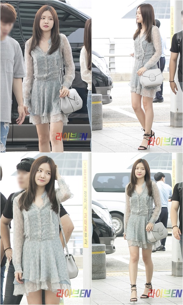 오늘자 손나은 공항패션 | 인스티즈