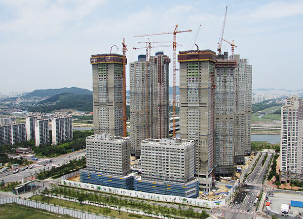 롯데건설 송도현장 이미지