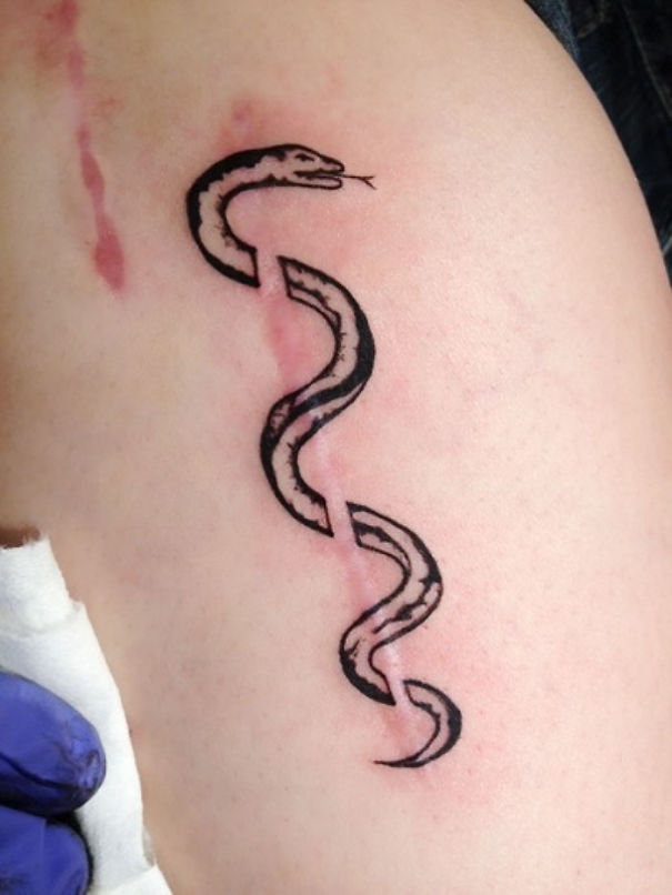 흉터를 가리기위해 한 문신들 | 인스티즈