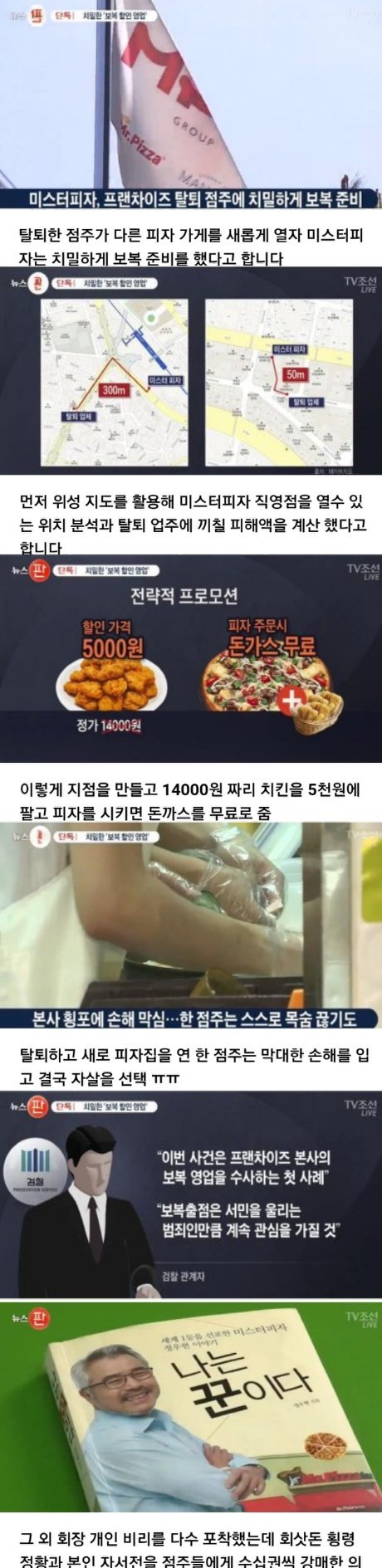 미스터피자 가맹점 탈퇴 업주에게 보복 | 인스티즈