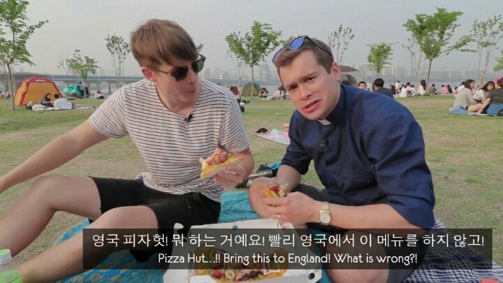 한국 피자 먹고 뿅간 영국 남자 | 인스티즈