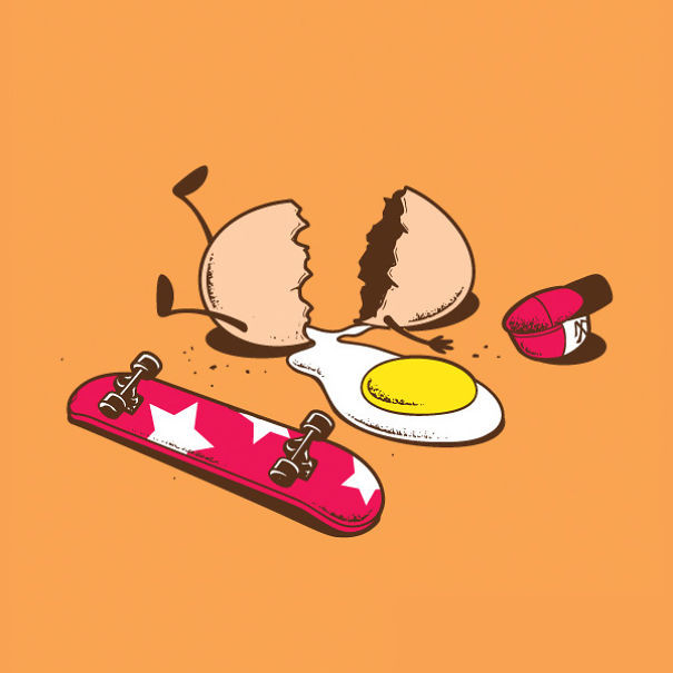 창의력이 돋보이는 음식 일러스트.jpg | 인스티즈