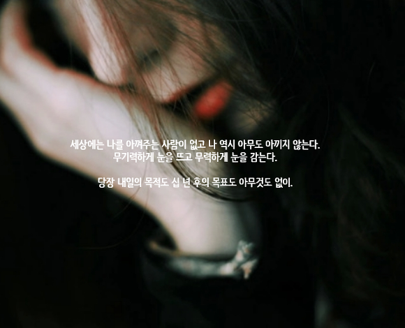  세상에는 나를 아껴주는 사람이 없고 나 역시 아무도 아끼지 않는다 | 인스티즈