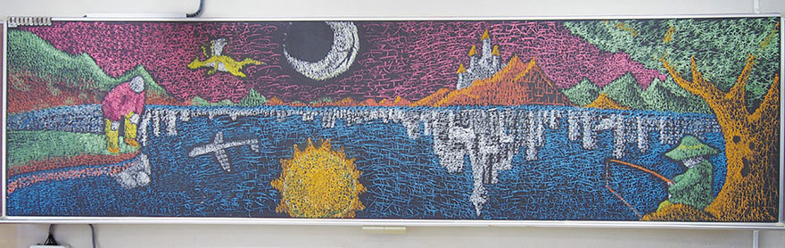 당신의 눈을 의심케 하는 일본 학생들의 분필아트 | 인스티즈