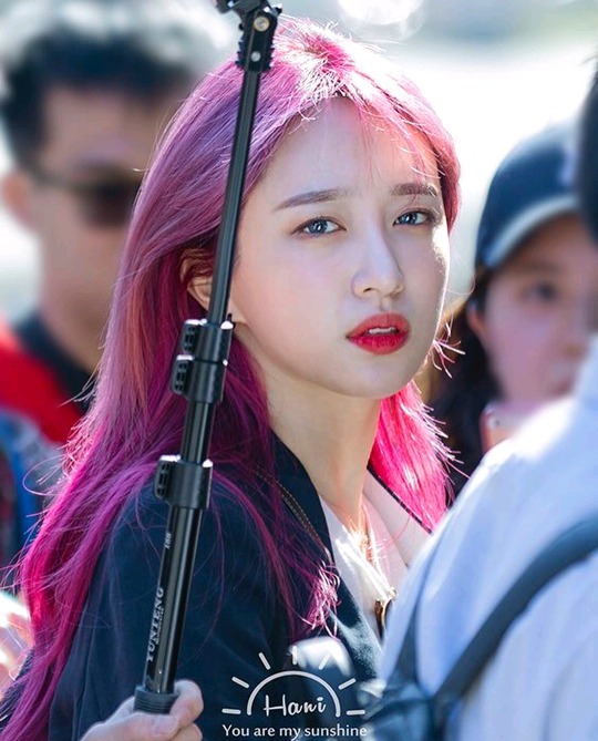 보라색 머리 하니.jpg | 인스티즈
