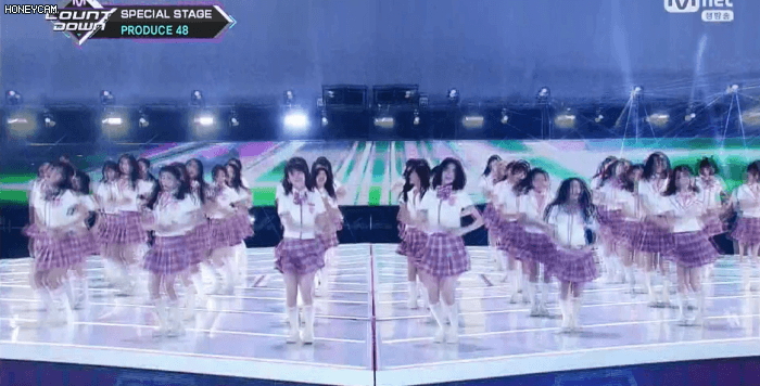 프로듀스 48 미야와키 사쿠라 안무 실수.gif | 인스티즈