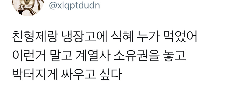 친형제랑 싸우고싶다.twt | 인스티즈