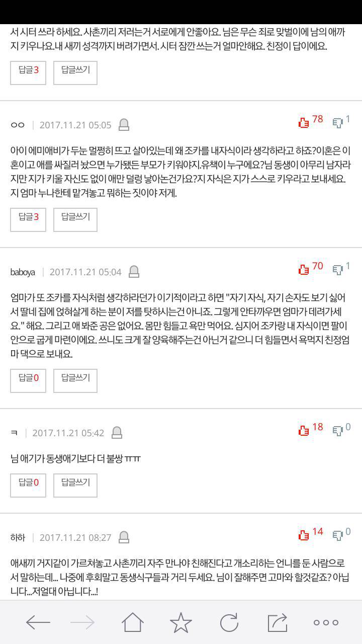 조카를 내자식이다 생각하라는 친정엄마 | 인스티즈